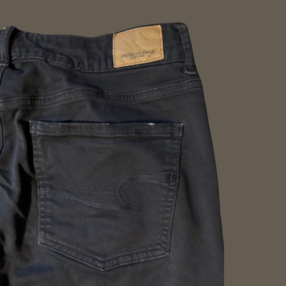 American Eagle Black Denim Size US 8 Long